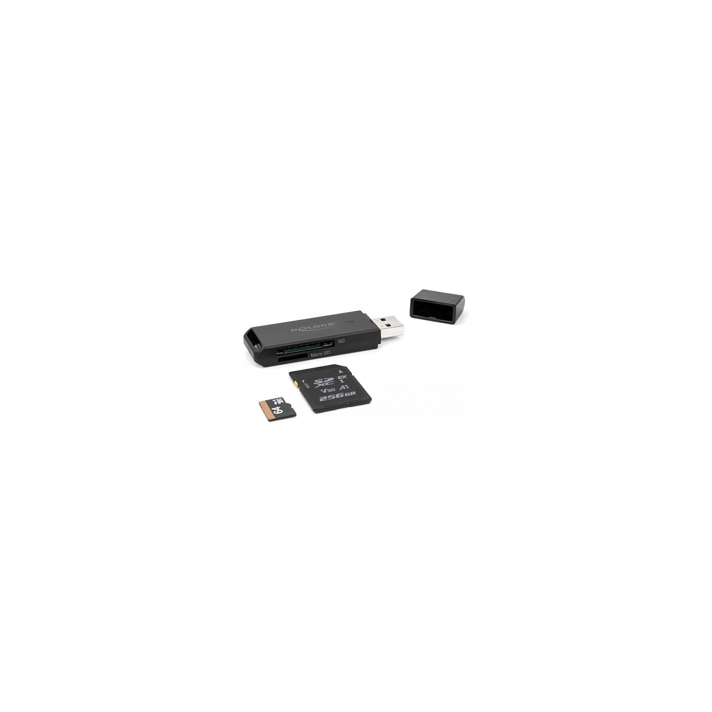 Delock Card Reader SuperSpeed USB 5 Gbps für SD und Micro SD Speicherkarten — Buy in Cyprus with Fast Delivery