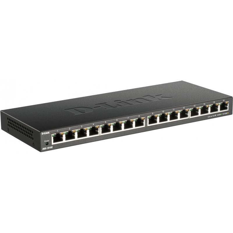 Buy D-Link DGS-1016S - 16-Port Gigabit Unmanaged Switch, Fanless, Black in Cyprus, Nicosia, Limassol, Larnaka, Pafos