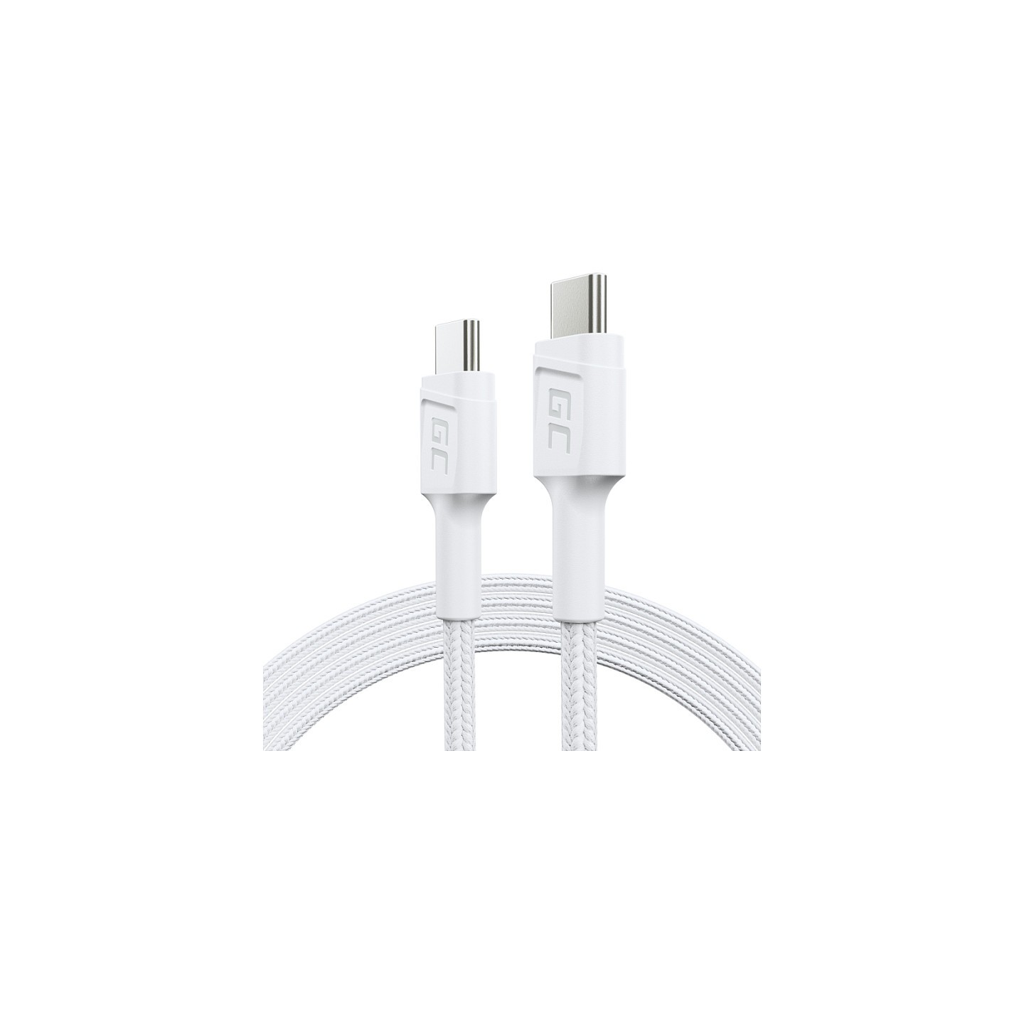Green Cell KABGC30W USB-C to USB-C 1.2m 480Mbps PD 60W White (Boxed) — Buy in Cyprus with Fast Delivery