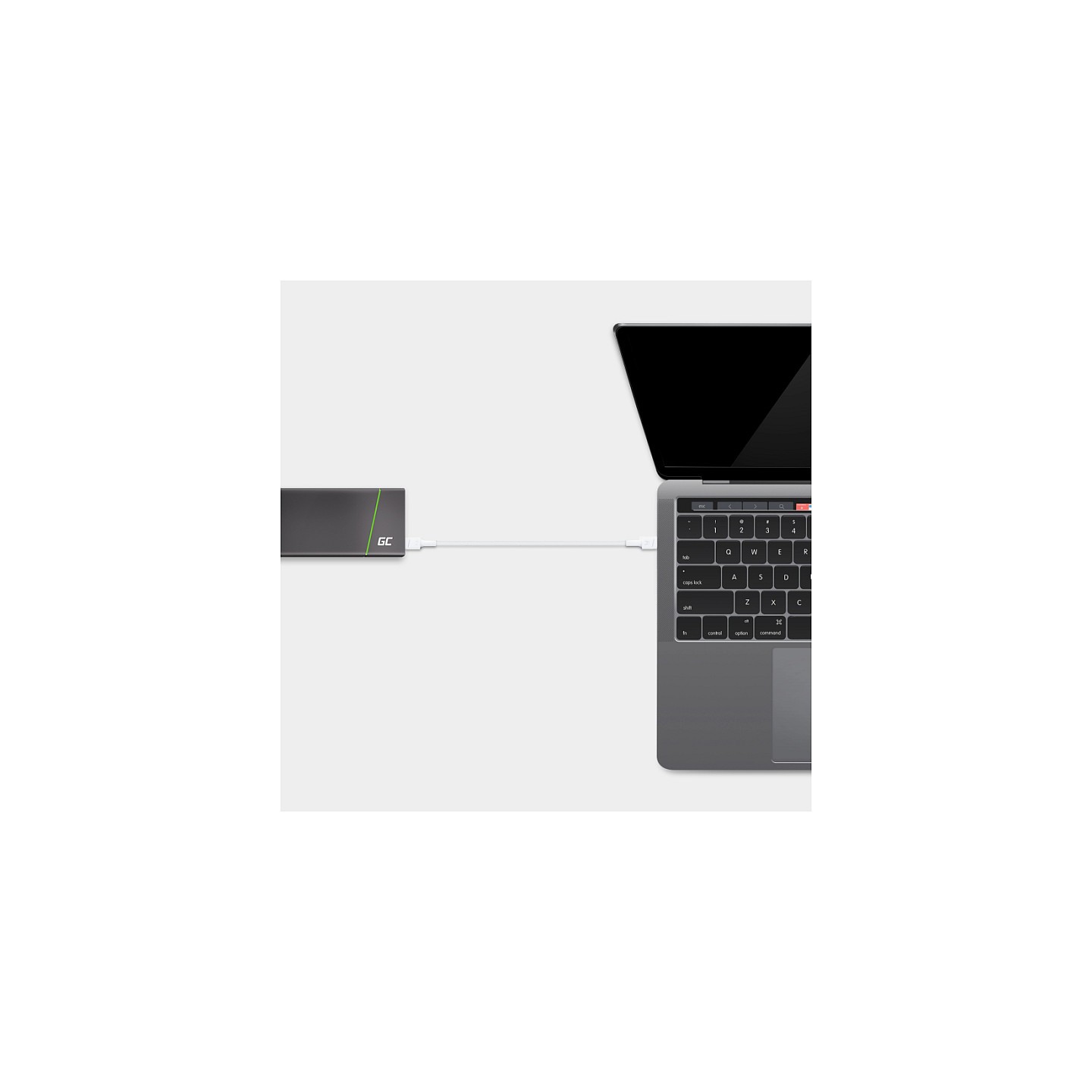 Green Cell KABGC30W USB-C to USB-C 1.2m 480Mbps PD 60W White (Boxed) — Buy in Cyprus with Fast Delivery