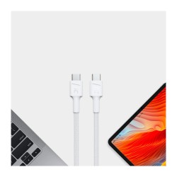 Green Cell KABGC30W USB-C to USB-C 1.2m 480Mbps PD 60W White (Boxed) — Buy in Cyprus with Fast Delivery