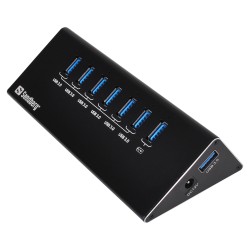 Sandberg 133-82 USB 3.0 HUB 7-Port 7xUSB 3.0 Schwarz — Buy in Cyprus with Fast Delivery