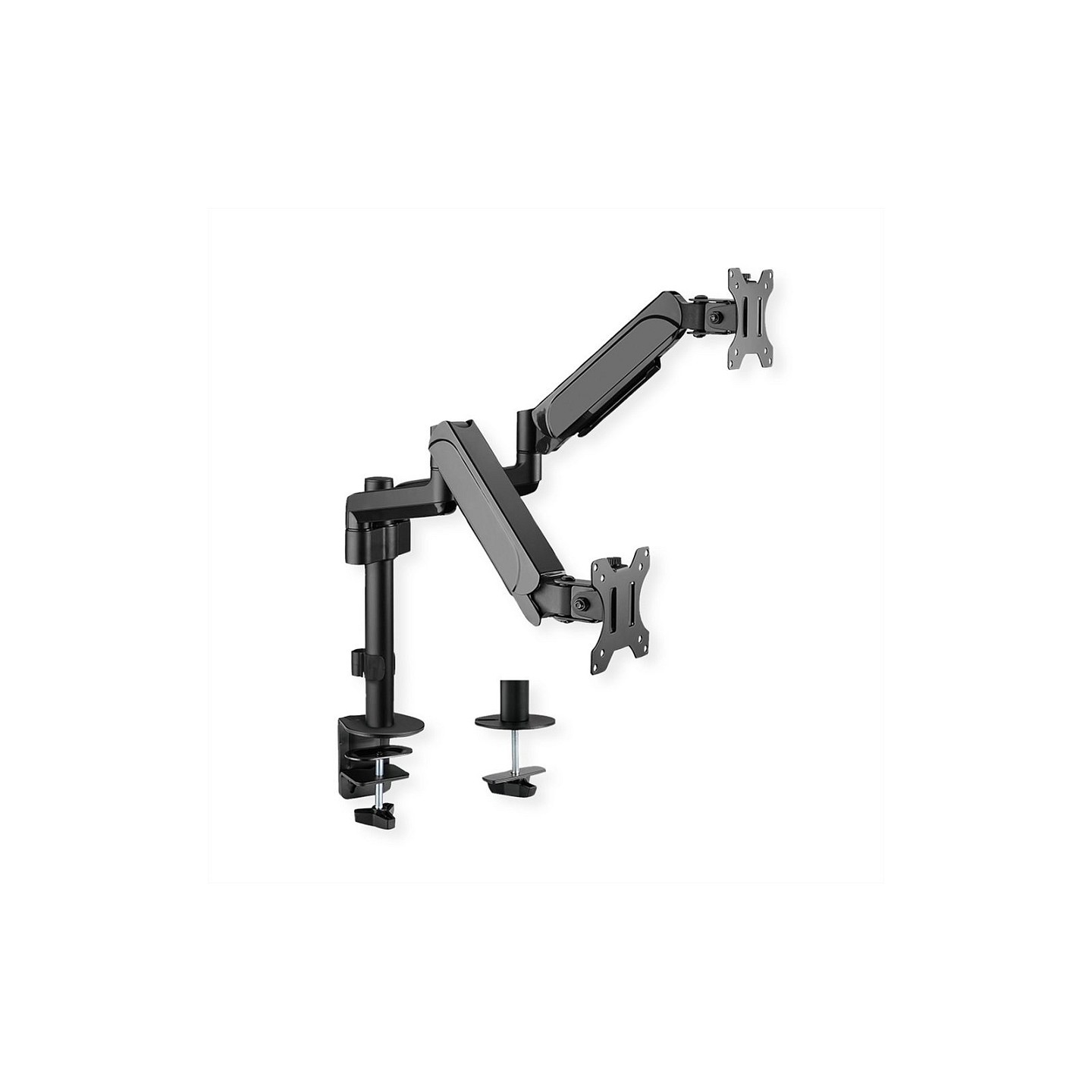 VALUE Dual LCD-Arm Trgerstange. 4 Gelenke. Tischmontage. 17-32 Zoll. bis 2x 9 kg — Buy in Cyprus with Fast Delivery