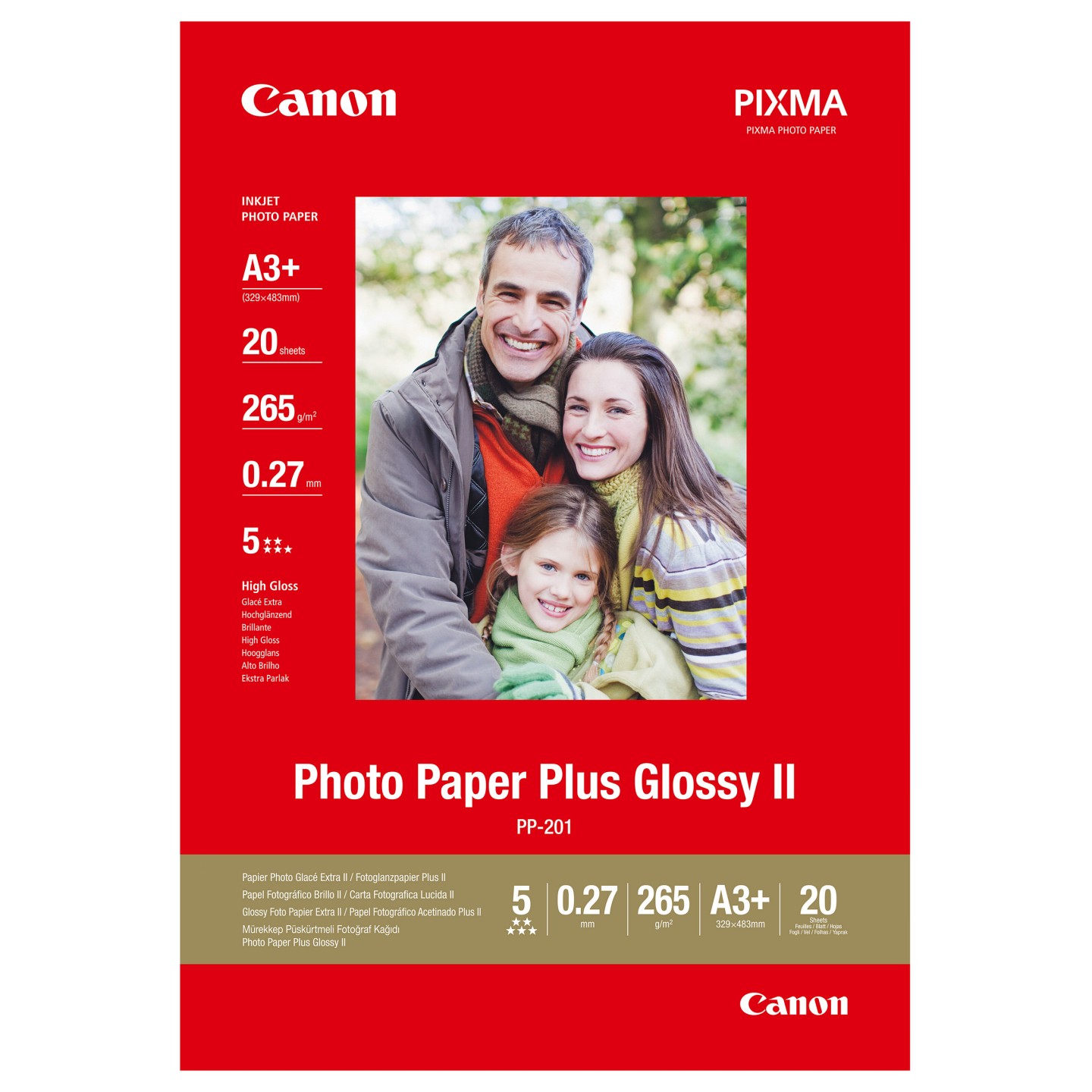 CANON Photoglanzpapier PlusII A3+20B 20Blatt.A3+.(PP-201) — Buy in Cyprus with Fast Delivery