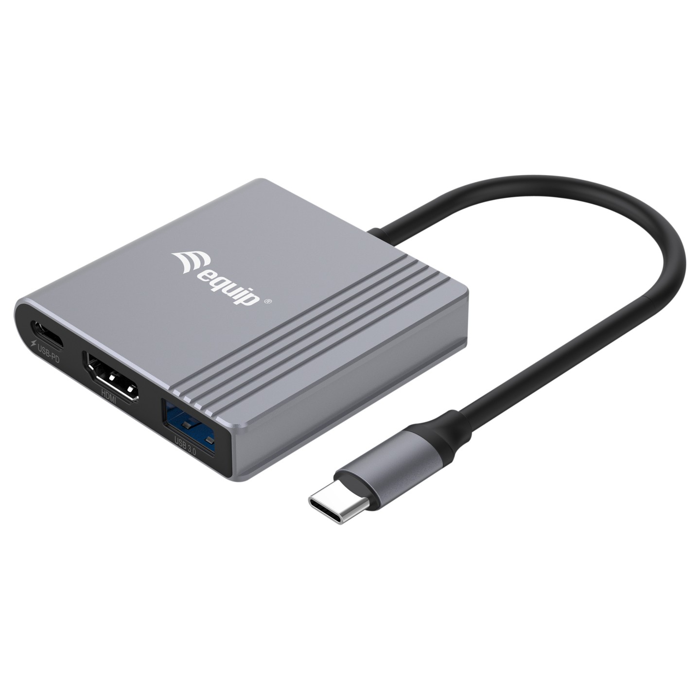 Equip Dock USB-C- to HDMI.USB-A.100WPD 25cm gr — Buy in Cyprus with Fast Delivery
