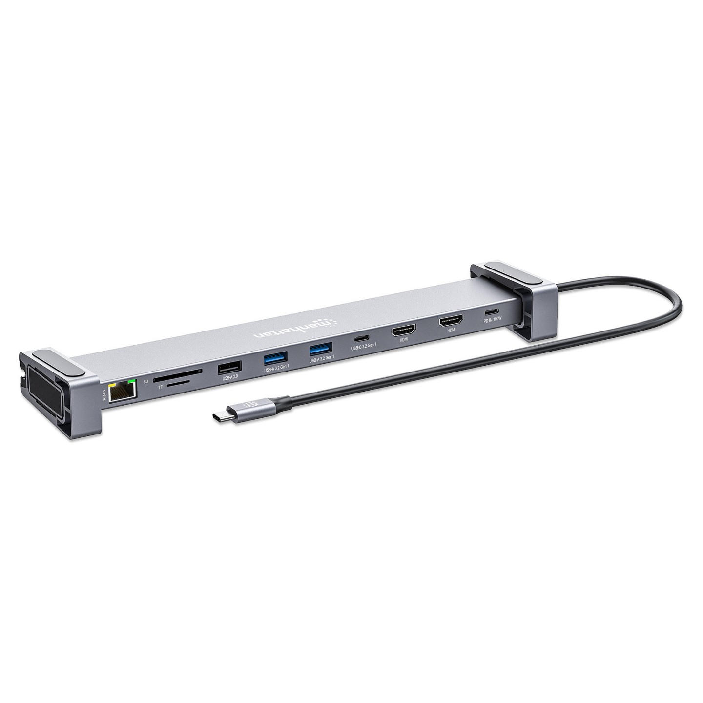 MANHATTAN 10-in-1 4K USB-C PD Dockingstation 2xHDMI — Buy in Cyprus with Fast Delivery