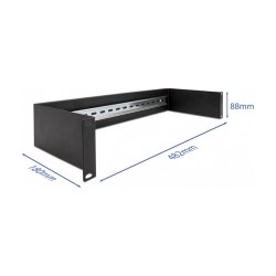 19? Hutschienenpanel 2 HE schwarz — Buy in Cyprus with Fast Delivery