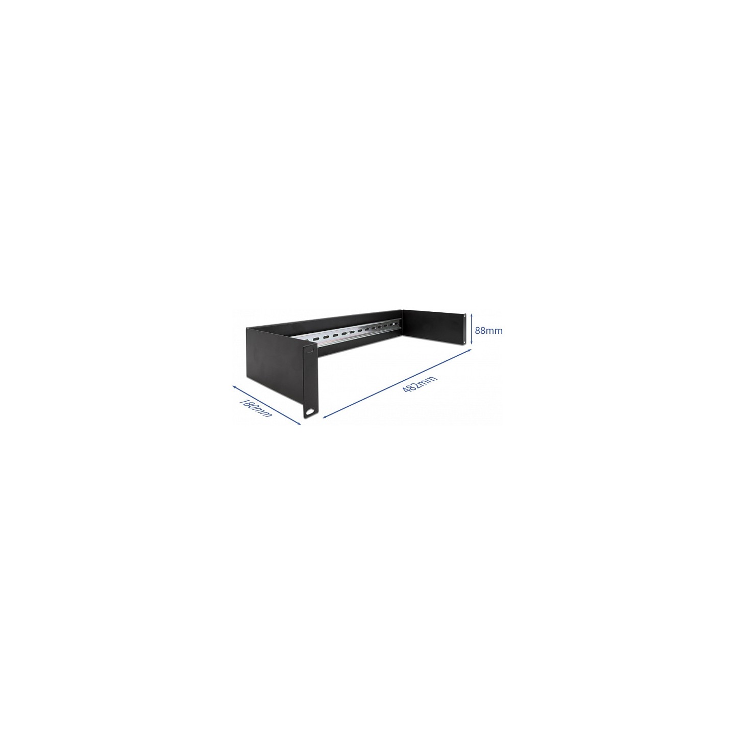 19? Hutschienenpanel 2 HE schwarz — Buy in Cyprus with Fast Delivery