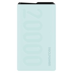 RealPower Powerbank PB-20000 PD light blue — Buy in Cyprus with Fast Delivery