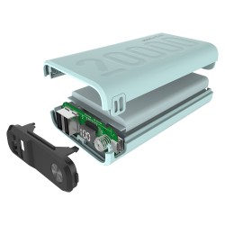 RealPower Powerbank PB-20000 PD light blue — Buy in Cyprus with Fast Delivery