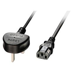 LINDY IEC-Netzkabel UK IEC-320 C13 5A 3 Pin 2m — Buy in Cyprus with Fast Delivery