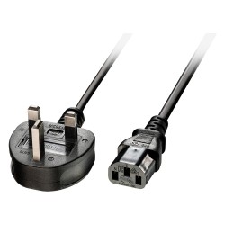 LINDY IEC-Netzkabel UK IEC-320 C13 5A 3 Pin 2m — Buy in Cyprus with Fast Delivery