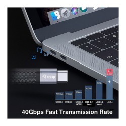 Equip Kabel USB 4 Gen.3 - to USB-C St St 0.13m 80Gbps sw — Buy in Cyprus with Fast Delivery