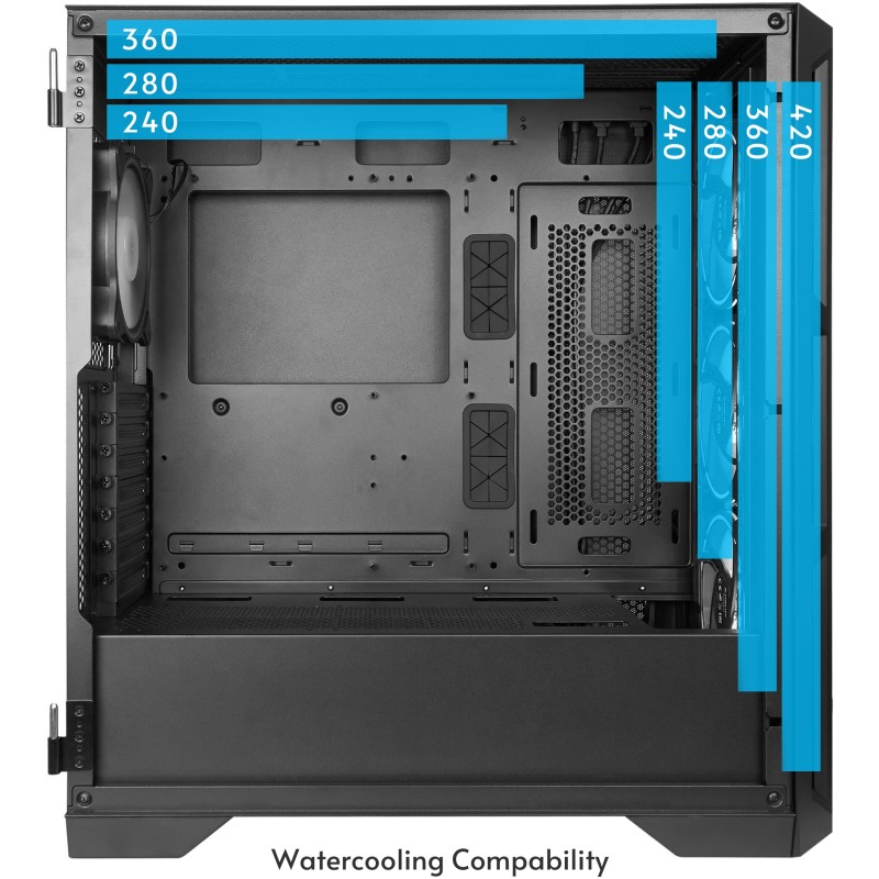 Buy Chieftec APEX LUMO Mesh Mid-Tower - GA-01B-L-OP - Black, E-ATX/ATX Support, ... in Cyprus, Nicosia, Limassol, Larnaka, Pafos