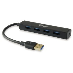 Equip USB-Hub 4-Port 3.0 - to 4x3.0 5Gbps o.Netzteil sw — Buy in Cyprus with Fast Delivery