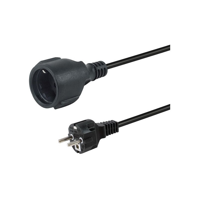 Equip Netzkabel Anschl. Schuko - to CEE7 3 5.00m schwarz — Buy in Cyprus with Fast Delivery