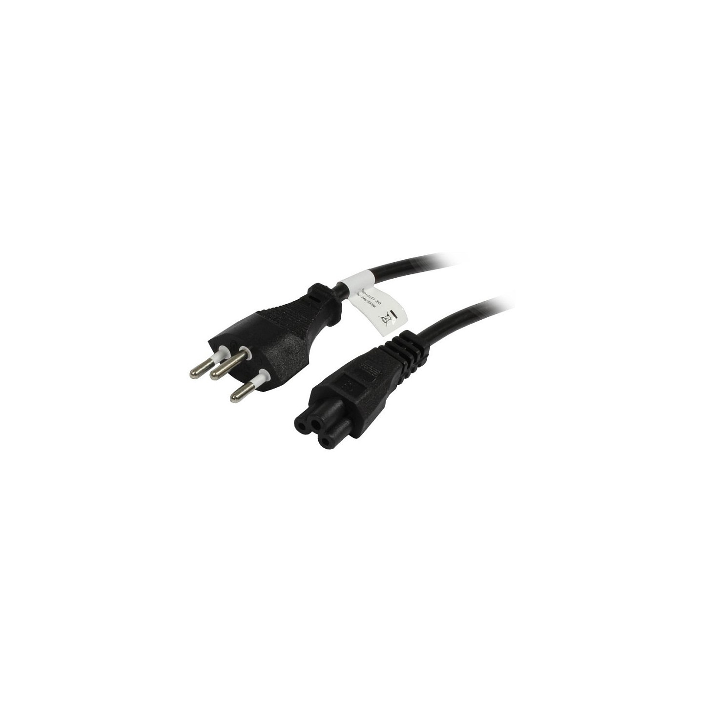Synergy21 Netzkabel 230V Schweiz(Stecker)J12 Kaltgeräte C5(Buchse.Michymouse). 1.8m. Black.
