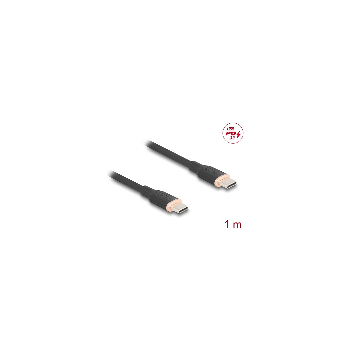 DELOCK USB 2.0 Kabel USB Typ-C St to St PD 3.0 60W 1m schwarz — Buy in Cyprus with Fast Delivery