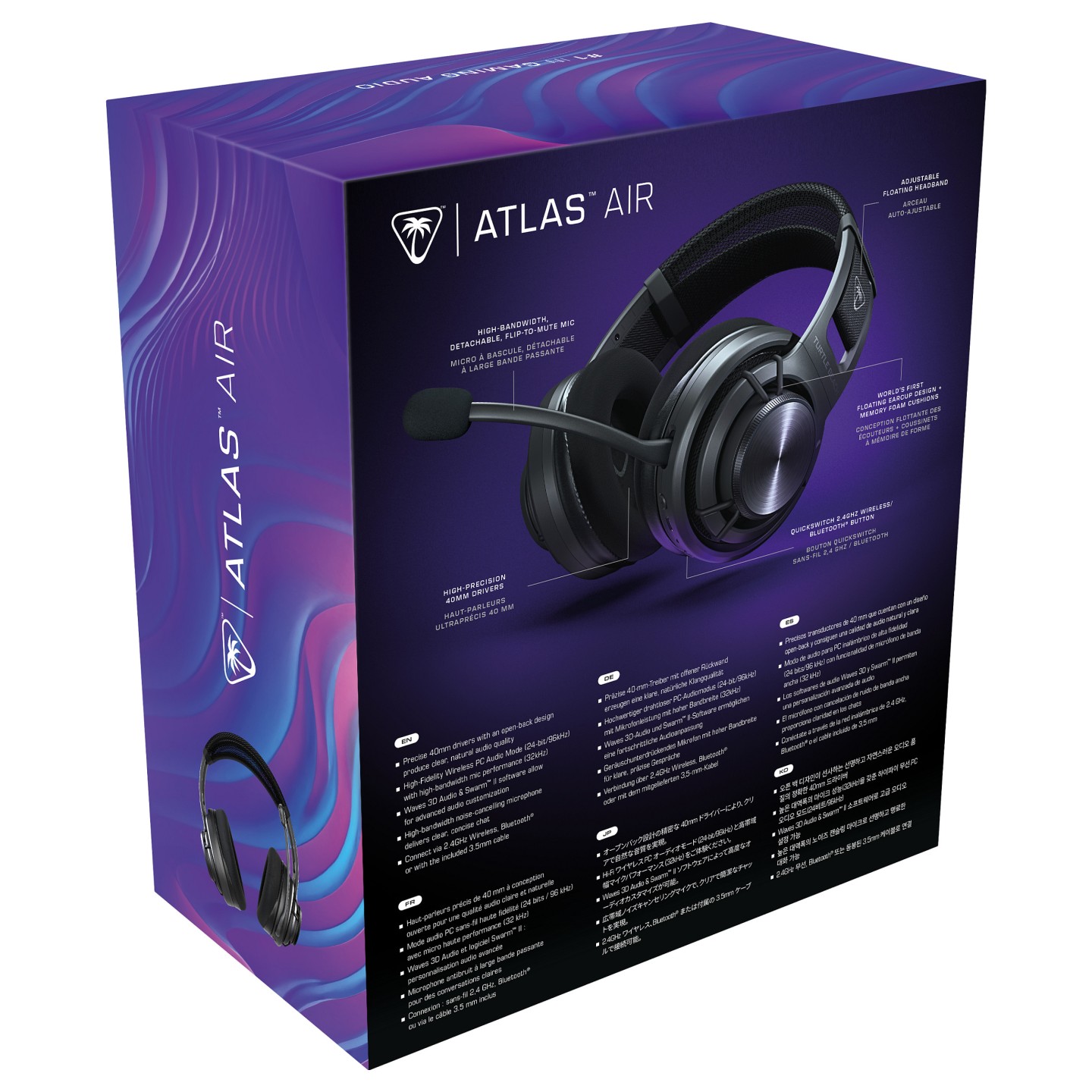 Turtle Beach Atlas Air Over-Ear Stereo Headset. Schwarz — Buy in Cyprus with Fast Delivery