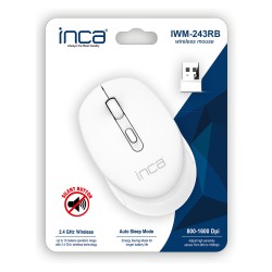 INCA Maus IWM-243RB 1600 DPI.CANDY DESIGN Weiß. 2.4GHz — Buy in Cyprus with Fast Delivery