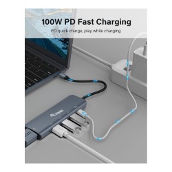 Equip Dock USB-C- to HDMI.3xUSB3.0.100WPD 25cm gr — Buy in Cyprus with Fast Delivery