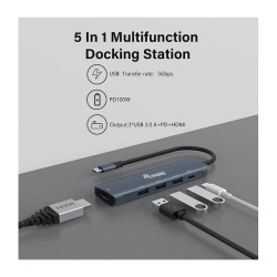 Equip Dock USB-C- to HDMI.3xUSB3.0.100WPD 25cm gr — Buy in Cyprus with Fast Delivery