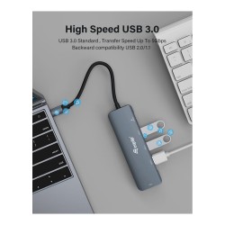 Equip Dock USB-C- to HDMI.3xUSB3.0.100WPD 25cm gr — Buy in Cyprus with Fast Delivery