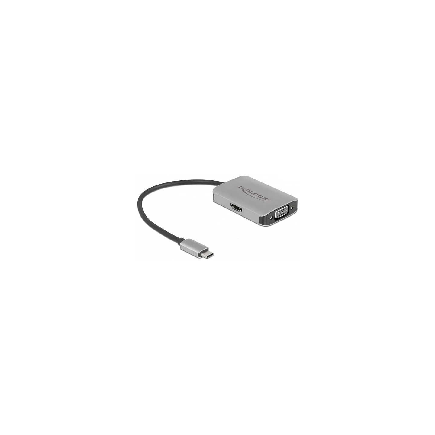DELOCK USB Type-C Splitter DP Altmode to 1 x HDMI + 1 x VGA out — Buy in Cyprus with Fast Delivery