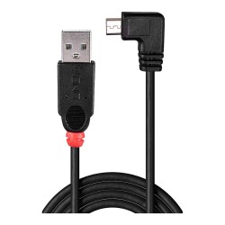 LINDY USB 2.0 Kabel Typ A Micro-B 90° gewinkelt M M 0.5m — Buy in Cyprus with Fast Delivery