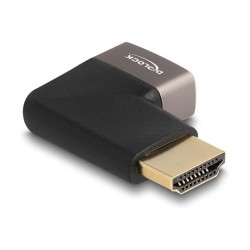 DELOCK HDMI Adapter Stecker zu Buchse 90 rechts gewinkelt 8K 60 Hz grau Metall — Buy in Cyprus with Fast Delivery