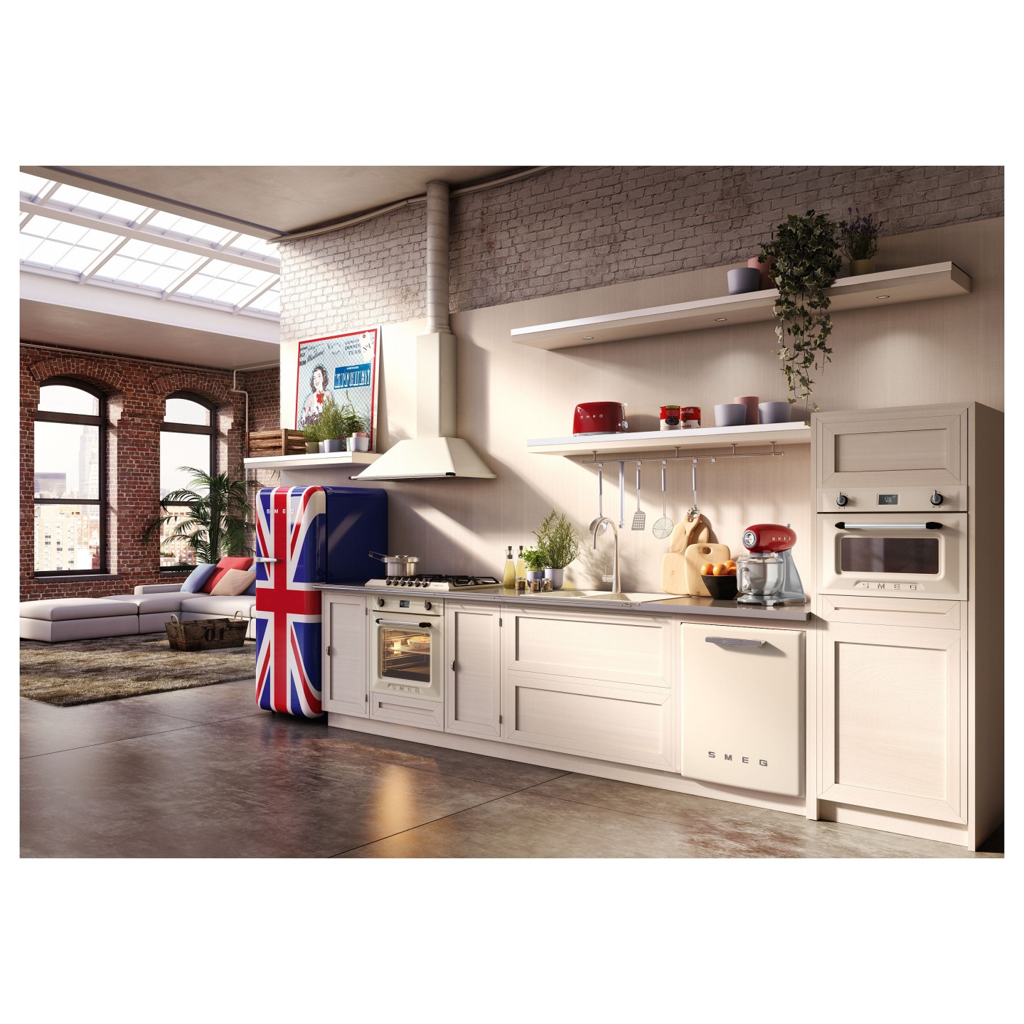 SMEG TSF01RDEU Toaster 2 Scheiben Rot — Buy in Cyprus with Fast Delivery