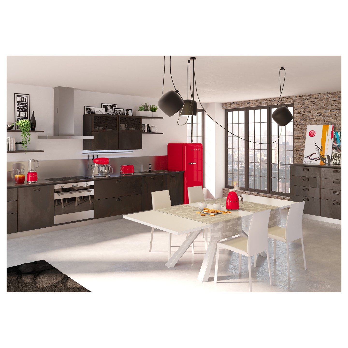 SMEG TSF01RDEU Toaster 2 Scheiben Rot — Buy in Cyprus with Fast Delivery