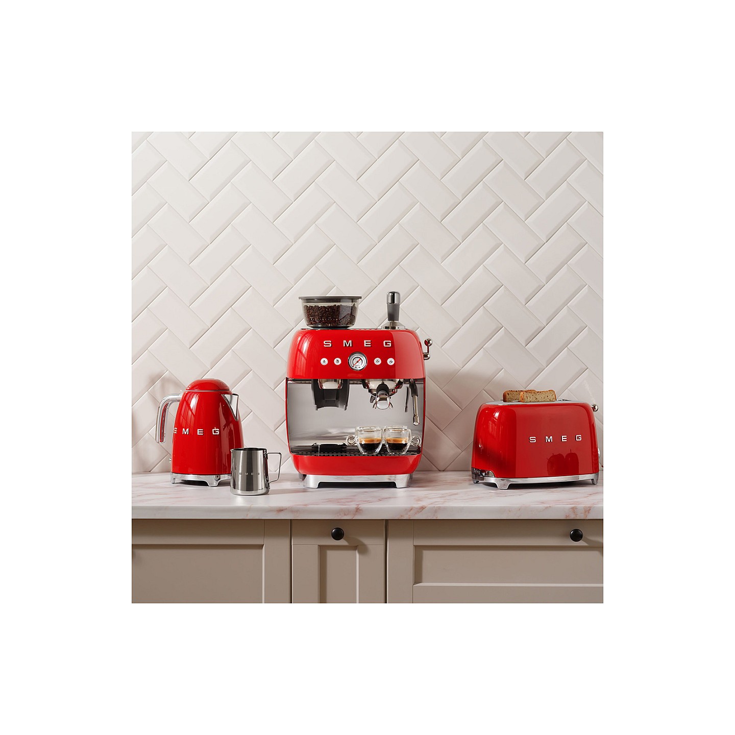 SMEG TSF01RDEU Toaster 2 Scheiben Rot — Buy in Cyprus with Fast Delivery