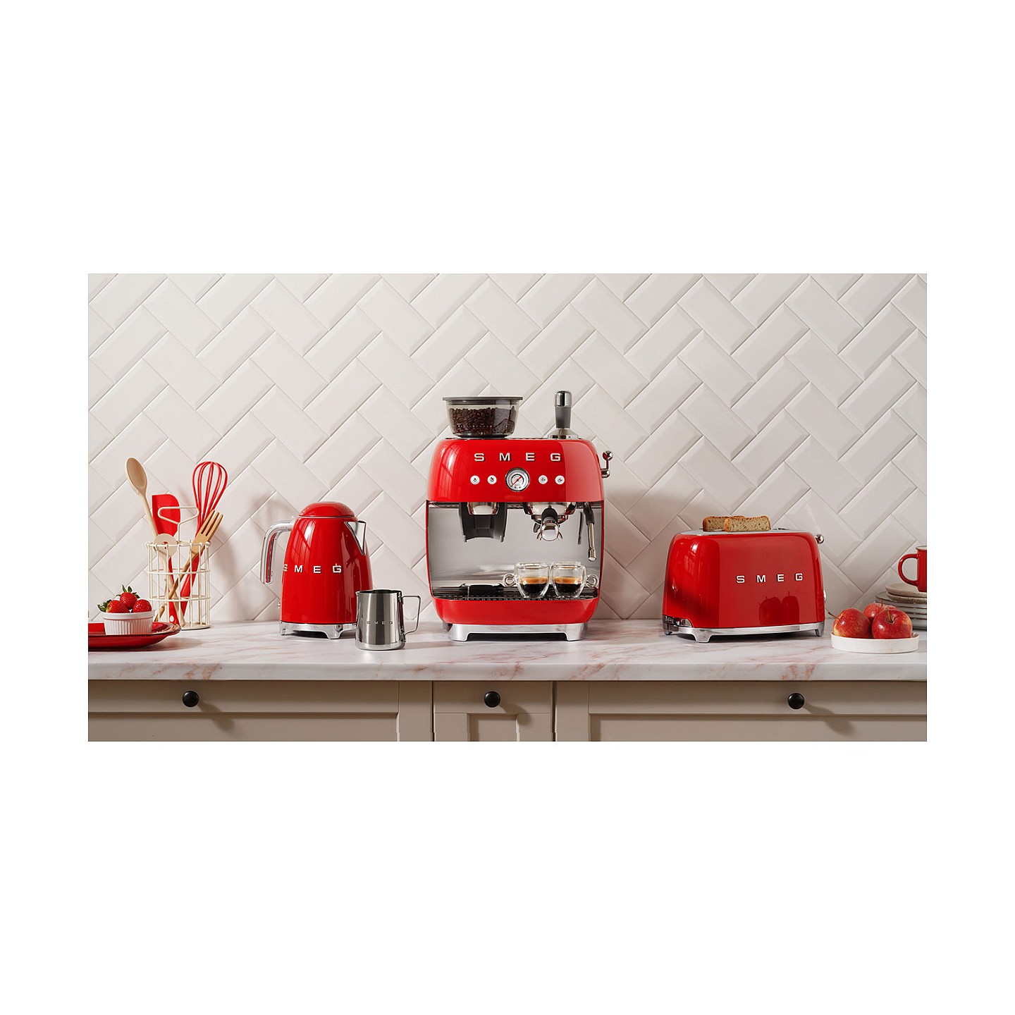 SMEG TSF01RDEU Toaster 2 Scheiben Rot — Buy in Cyprus with Fast Delivery