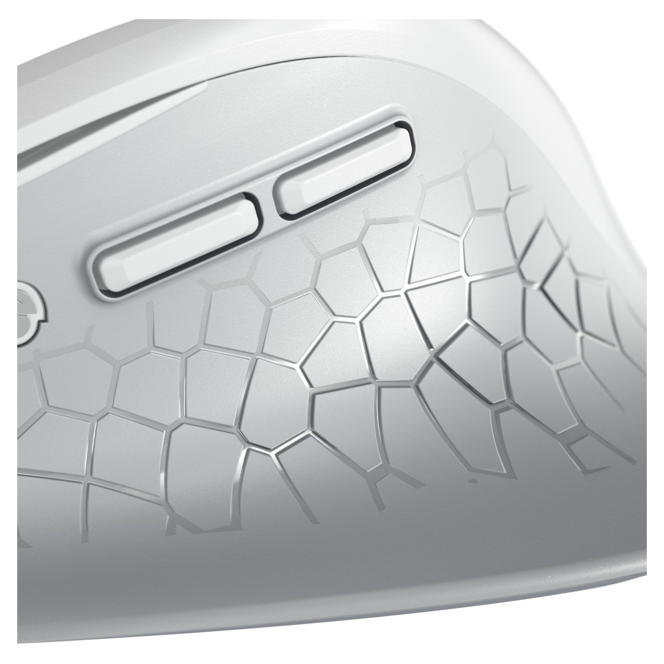 CHERRY Stream Mouse Comfort - Wireless Ergonomic Right-Hand - White/Grey, 4000 DPI, AA Battery