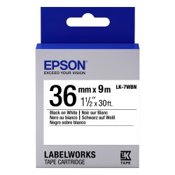 Epson LabelWorks LK-7WBN - Schwarz auf Weiß - Rolle (3.6 cm x 9 m) — Buy in Cyprus with Fast Delivery
