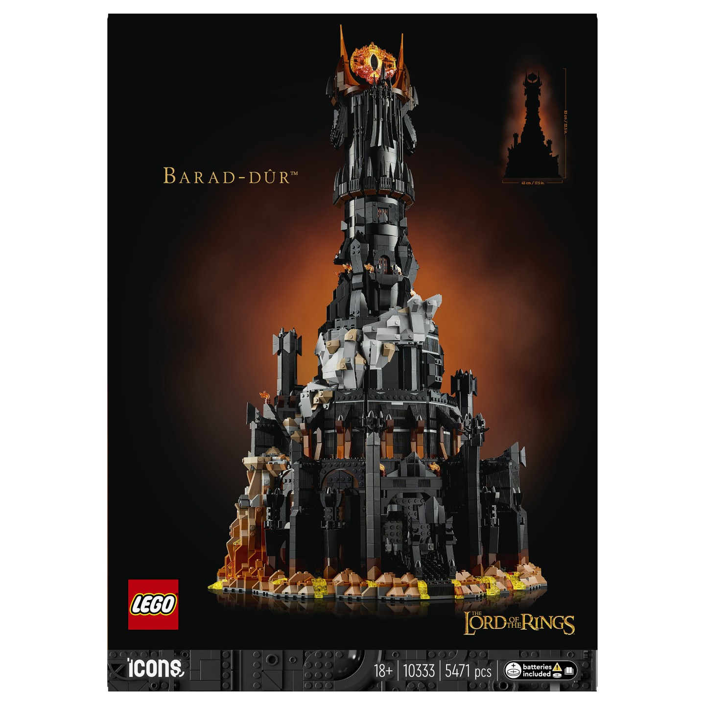 LEGO Icons - Der Herr der Ringe - Barad-dûr — Buy in Cyprus with Fast Delivery