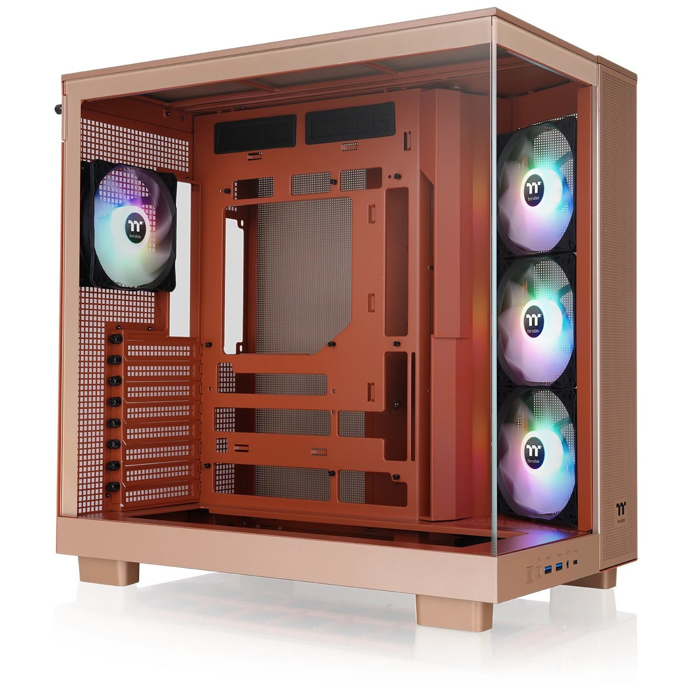 Thermaltake View 380 XL TG ARGB - Sand Mid Tower PC Case, Tempered Glass, ARGB, ATX/mATX/mini-ITX