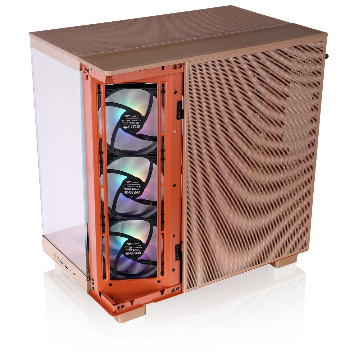 Thermaltake View 380 XL TG ARGB - Sand Mid Tower PC Case, Tempered Glass, ARGB, ATX/mATX/mini-ITX