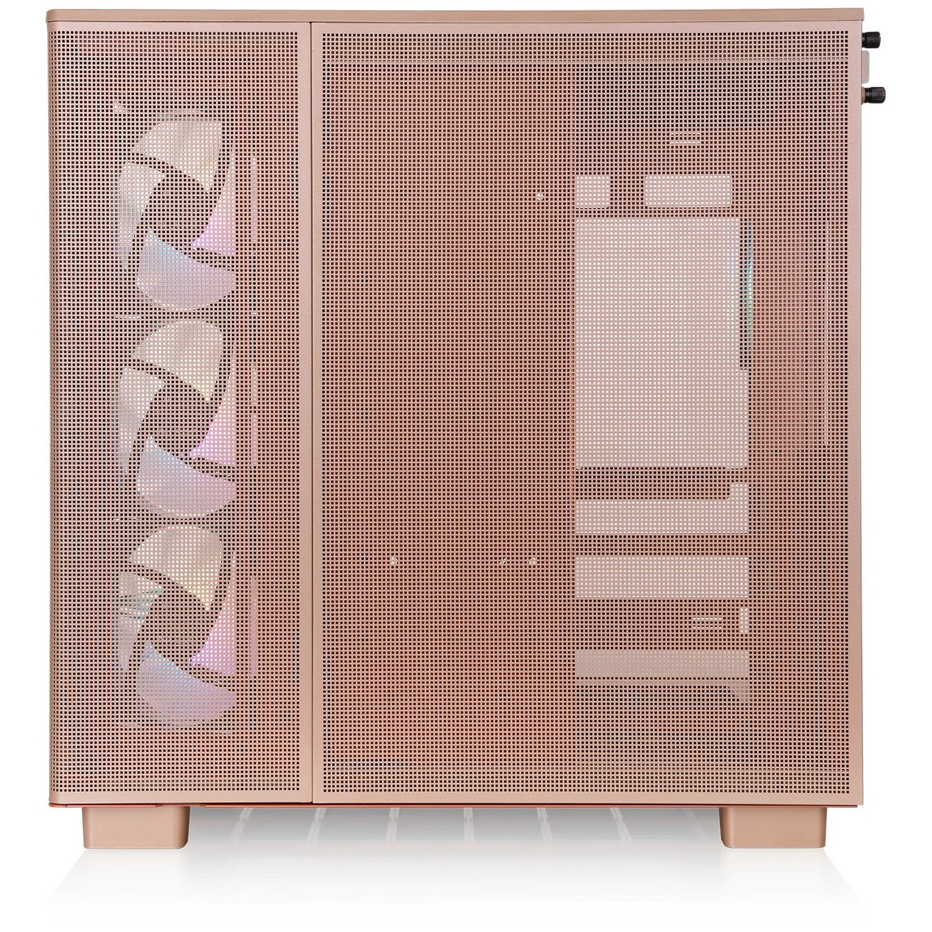 Thermaltake View 380 XL TG ARGB - Sand Mid Tower PC Case, Tempered Glass, ARGB, ATX/mATX/mini-ITX