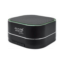 MANHATTAN Sound Science Metallic LED Bluetooth-Lautsprecher Bluetooth 5.0 Mikrofon Bedienelemente FM-Radio MicroSD-Sl...