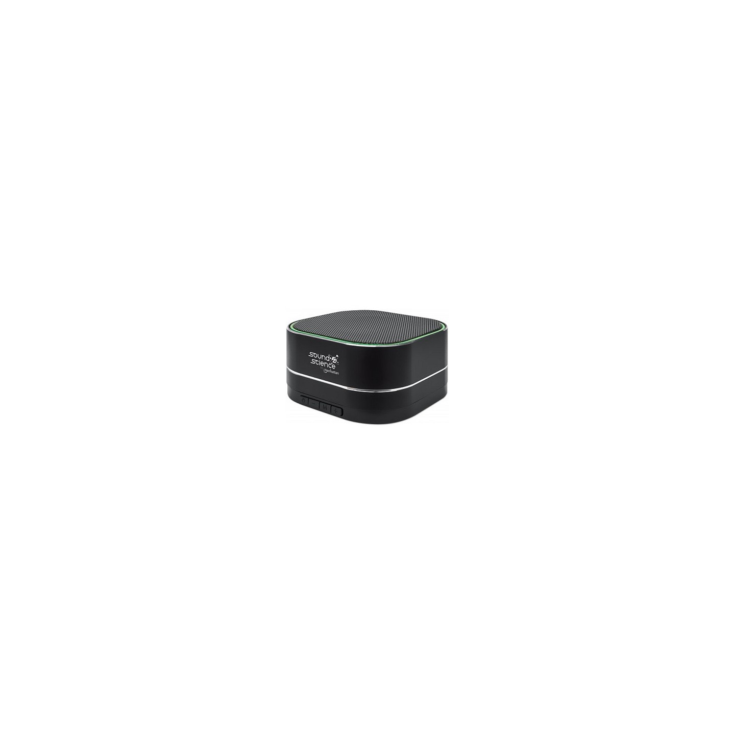 MANHATTAN Sound Science Metallic LED Bluetooth-Lautsprecher Bluetooth 5.0 Mikrofon Bedienelemente FM-Radio MicroSD-Sl...