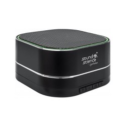 MANHATTAN Sound Science Metallic LED Bluetooth-Lautsprecher Bluetooth 5.0 Mikrofon Bedienelemente FM-Radio MicroSD-Sl...