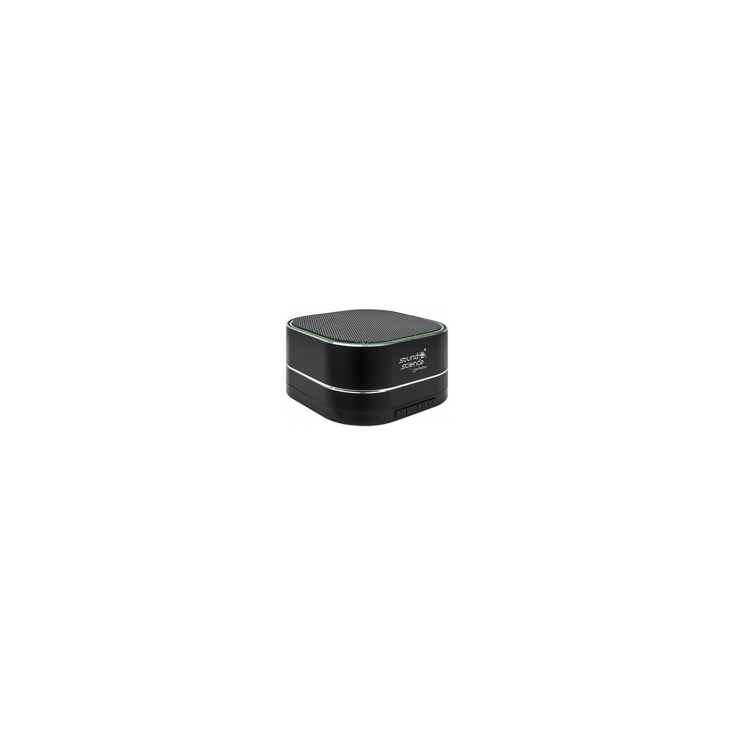 MANHATTAN Sound Science Metallic LED Bluetooth-Lautsprecher Bluetooth 5.0 Mikrofon Bedienelemente FM-Radio MicroSD-Sl...