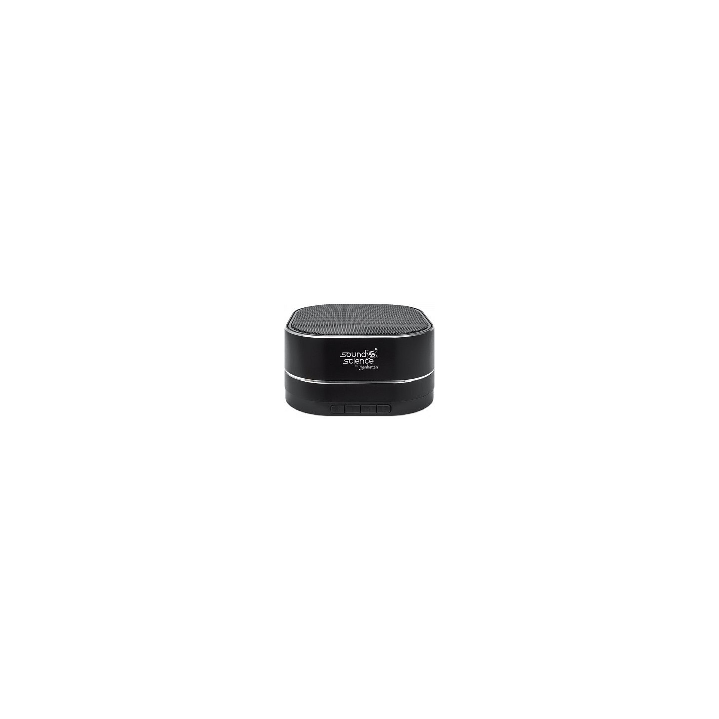 MANHATTAN Sound Science Metallic LED Bluetooth-Lautsprecher Bluetooth 5.0 Mikrofon Bedienelemente FM-Radio MicroSD-Sl...