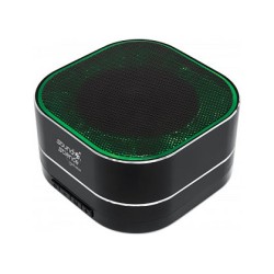 MANHATTAN Sound Science Metallic LED Bluetooth-Lautsprecher Bluetooth 5.0 Mikrofon Bedienelemente FM-Radio MicroSD-Sl...