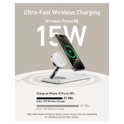 Anker MagGo Magnetic Charger 15W wireless PowerIQ Pad white — Buy in Cyprus with Fast Delivery