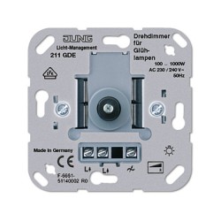 Jung 211 GDE UP-Drehdimmer 100-1000W — Buy in Cyprus with Fast Delivery