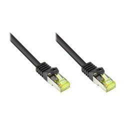 GoodConnections RJ45 Patchkabel mit Cat. 7 Rohkabel und Rastnasenschutz (). S FTP. PiMF. halogenfrei. 500MHz. OFC. sc...