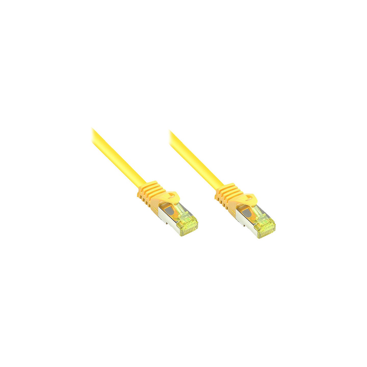 GoodConnections RJ45 Patchkabel mit Cat. 7 Rohkabel und Rastnasenschutz (). S FTP. PiMF. halogenfrei. 500MHz. OFC. ge...